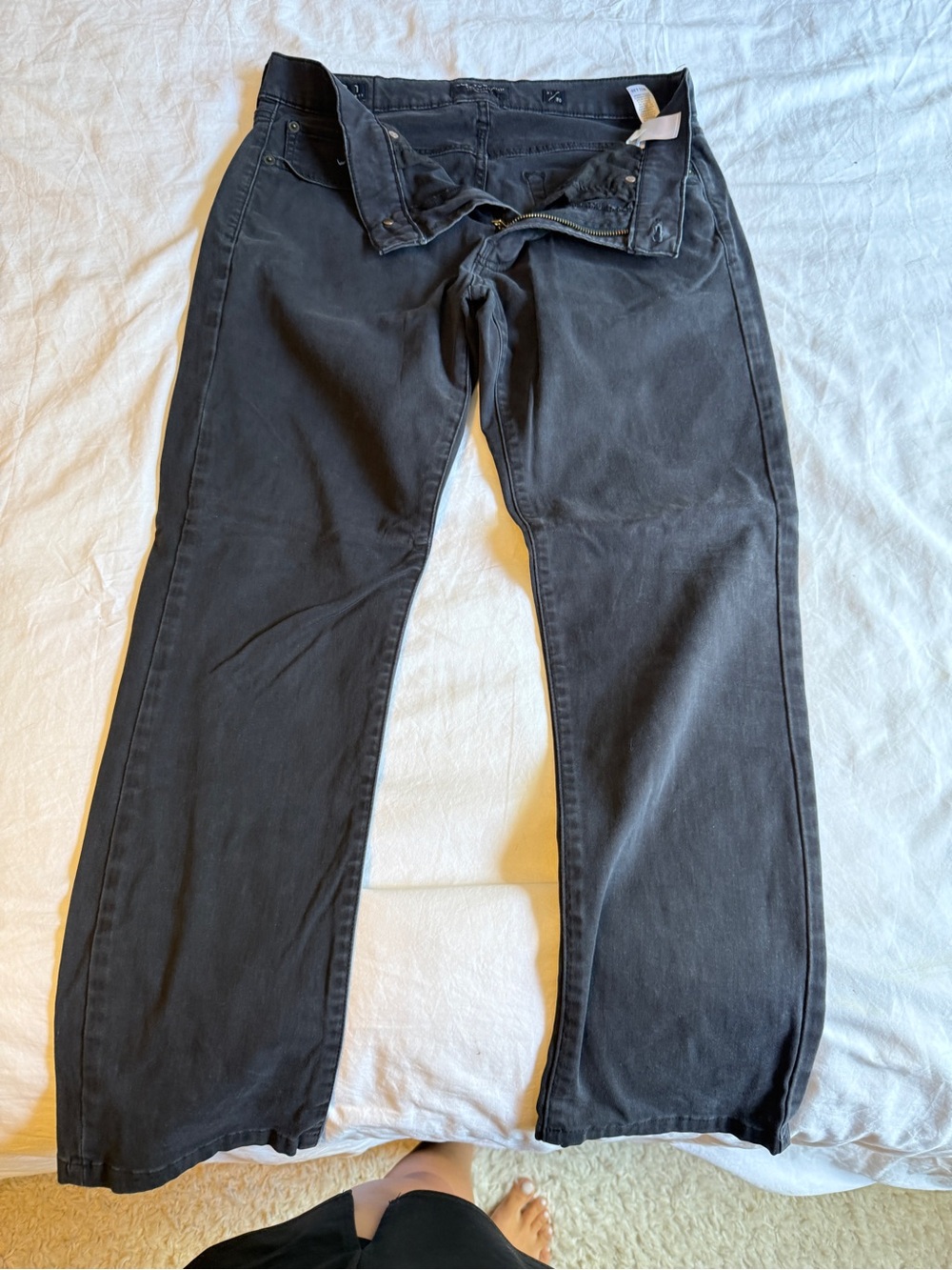 Lucky Brand Charcoal Straight Leg Pants